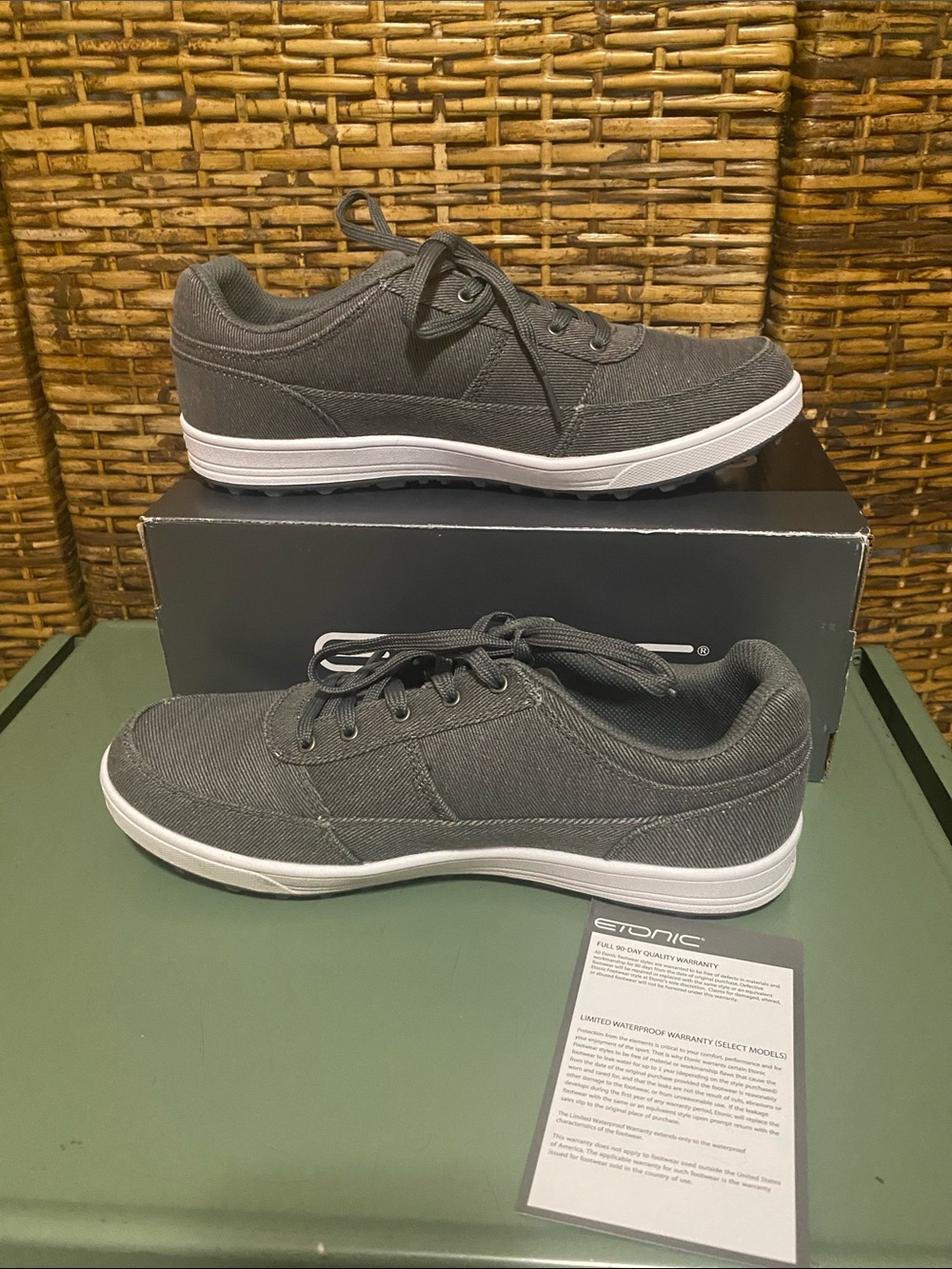 NWT Etonic STABI – life sports shoes dark gray golf shoes 9 1/2